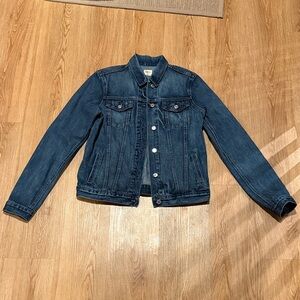 GAP Dark Blue Jean Jacket size small tall